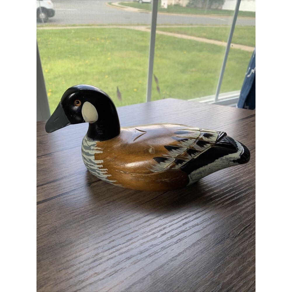 Wooden duck decoys